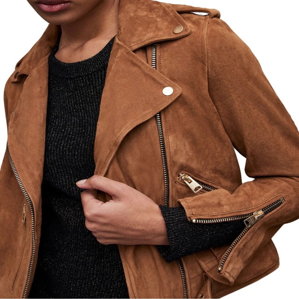 Allsaints suede moto jacket (US 2)
